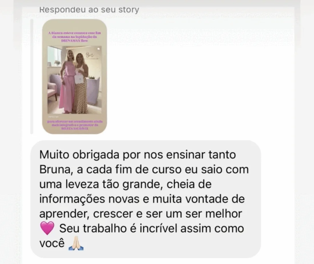 Depoimento de aluna